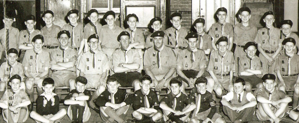 group shot 1957 in St Michaels Hall